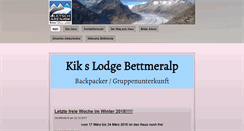Desktop Screenshot of kiks-lodge.ch